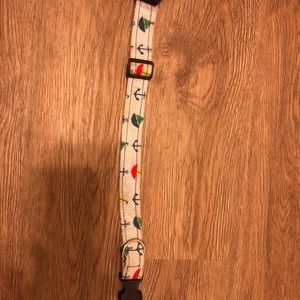 Anchors & sailboats plastic buckle dog collar